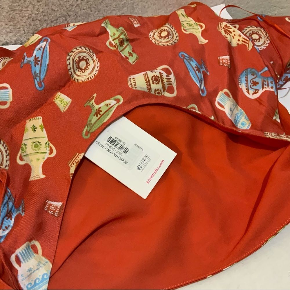 Nwt Kitri Layla Red Mini Printed Dress- Us Size 2 — image 6 of 8
